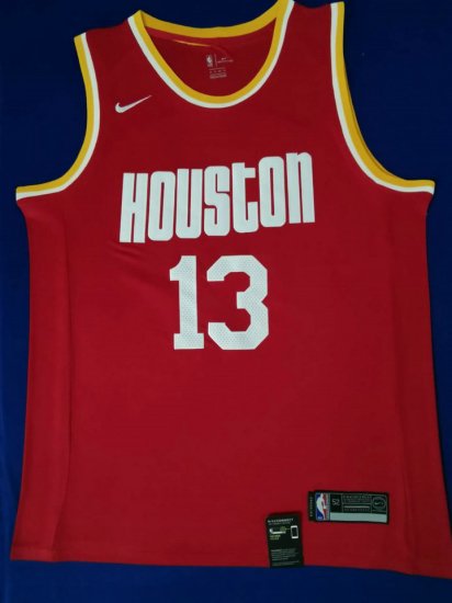 NBA 13 Harden Rockets Maillot Retro brodé